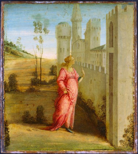 Esther at the Palace Gate c. 1475-1480, 48,4x43,2x. Fra Filippo Lippi