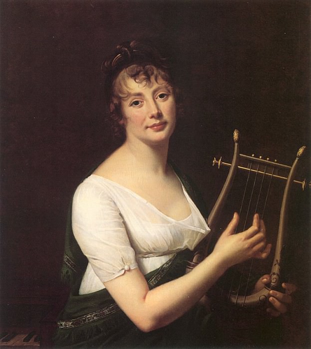 Woman with lyre. Robert Lefevre