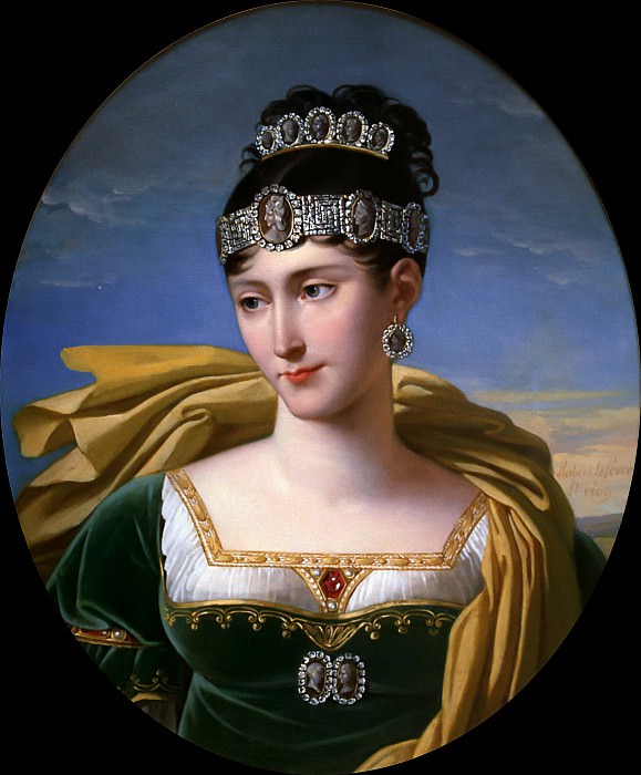 Portrait of Pauline Bonaparte (1780-1825) Princess Borghese. Robert Lefevre