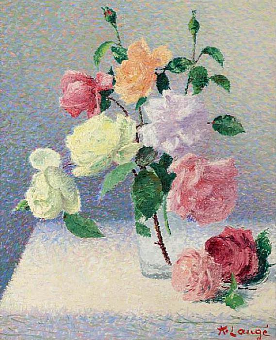 Bouquet de Roses dans un Verre, 1902-05. Achille Laugé