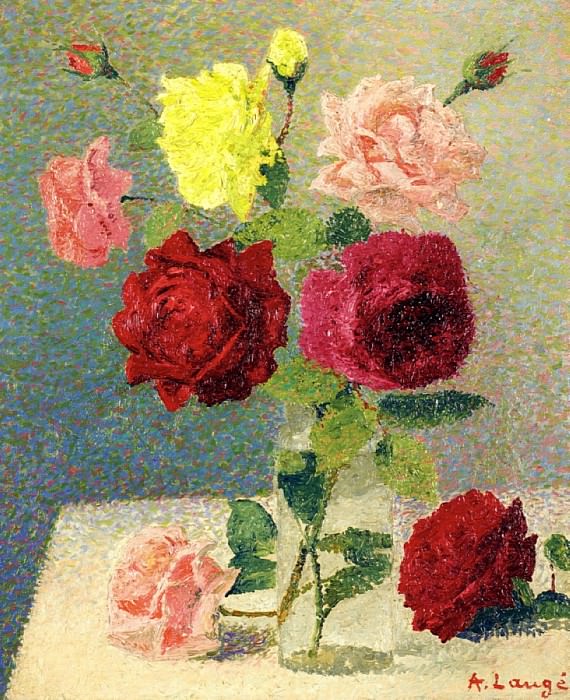 Букет роз, 1902-05. Ашиль Ложе
