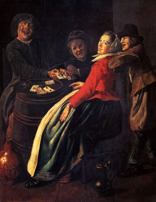 A Game Of Cards. Judith Leyster