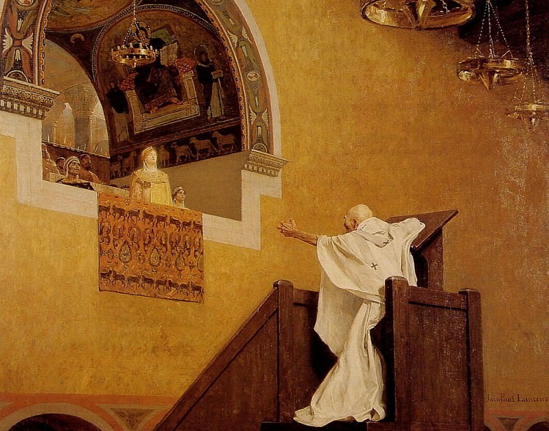 Saint Jean Chrysostome et lImperatrice Eudoxie. Jean-Paul Laurens
