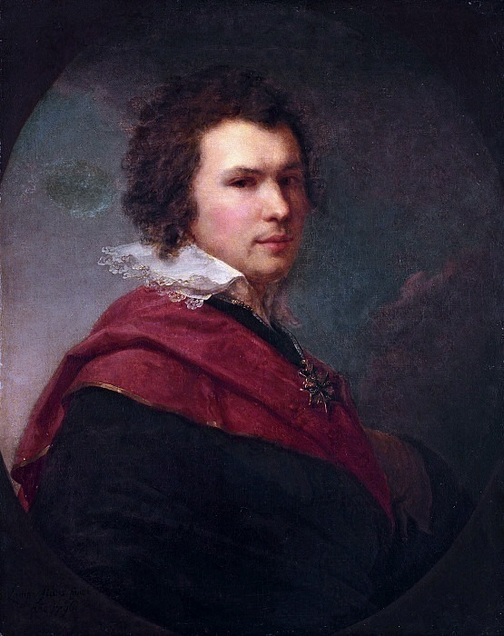 Portrait of the poet Apollon Maikov. Johann Baptist Lampi (the Younger)