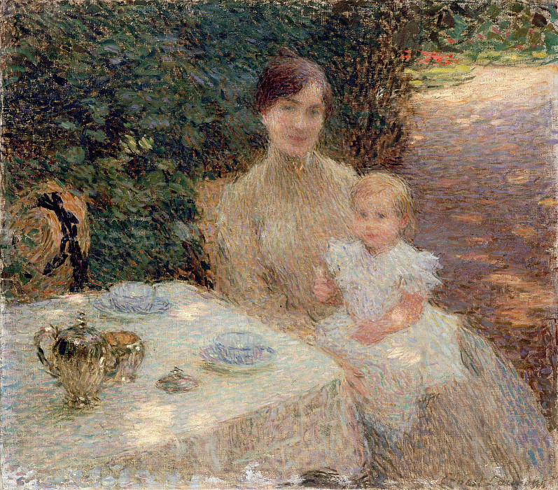 In the Garden; Au Jardin. Ernest Joseph Laurent