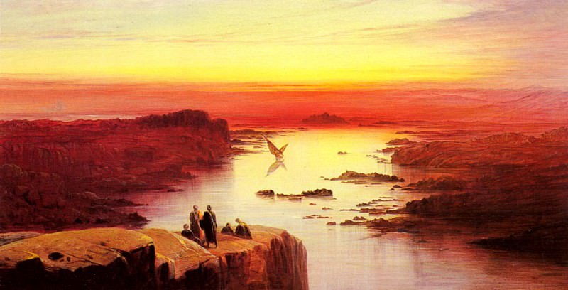A View Of The Nile Above Aswan. Edward Lear