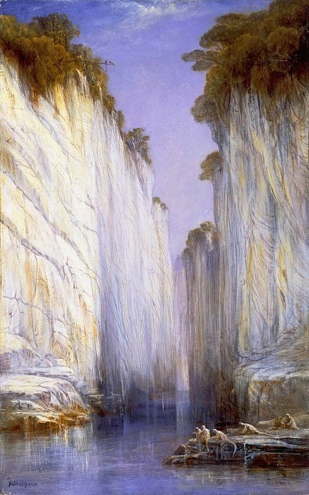 The Marble Rocks. Edward Lear