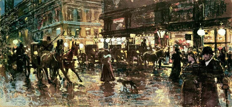 The Ringstrasse at Night, Vienna. Maximilian Lenz