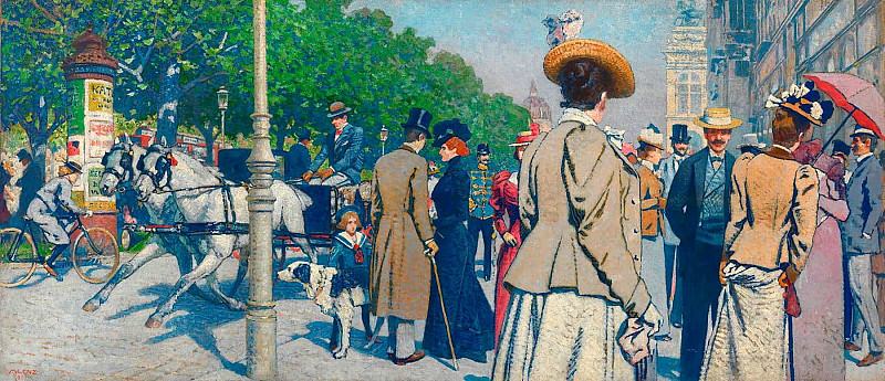 Sirk Corner (Ring Road, Scene near the Sirk Coffee House); Sirk-Ecke (Ringstraße). Maximilian Lenz