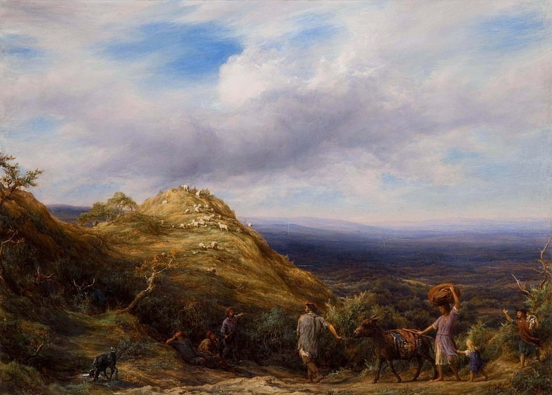 A Wooded Valley and Hill. William Linnell