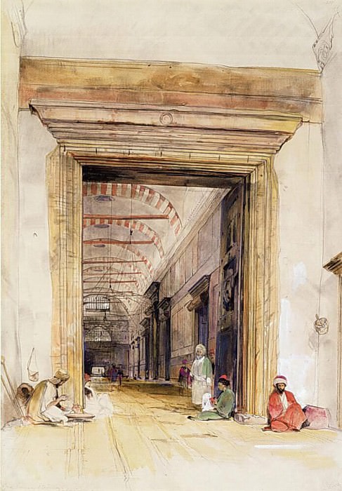 The Great Doorway of the Mosque of Santa Sophia, Constantinople. John Frederick Lewis