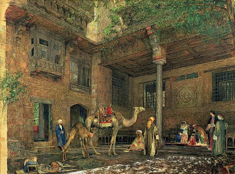 Courtyard of the Painter’s House, Cairo. John Frederick Lewis