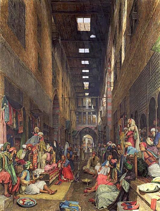 The Bazaar, Cairo. John Frederick Lewis