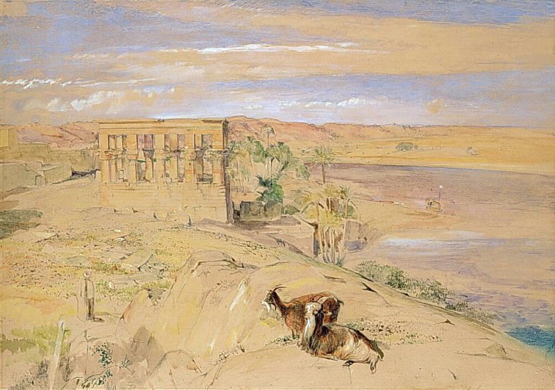 The Hypaethral Temple at Philae. John Frederick Lewis