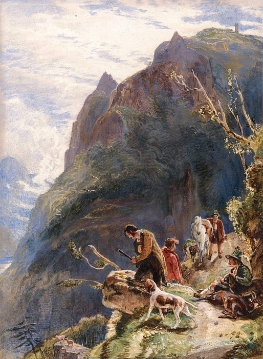Tyrolese Hunters. John Frederick Lewis