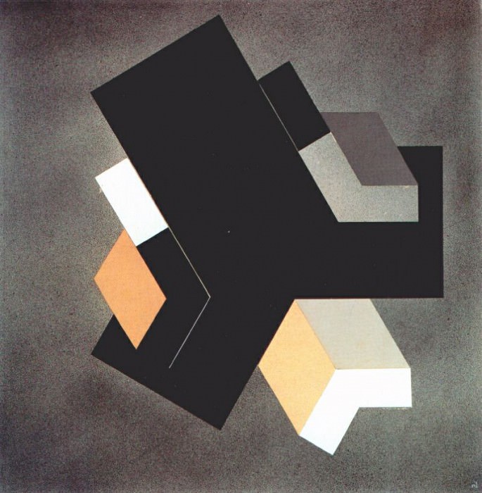 lissitzky proun h233 1923. Lissitzky