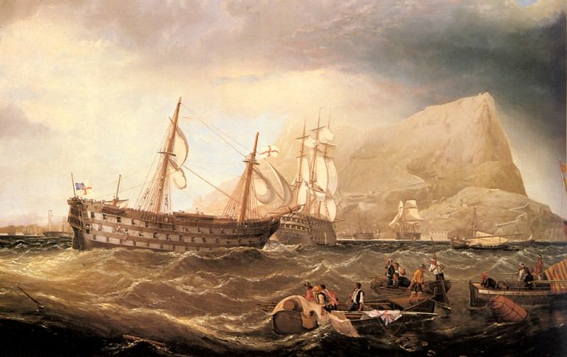 Miller Charles Henry Shipping Off Gibraltar. Чарльз Генри Миллер