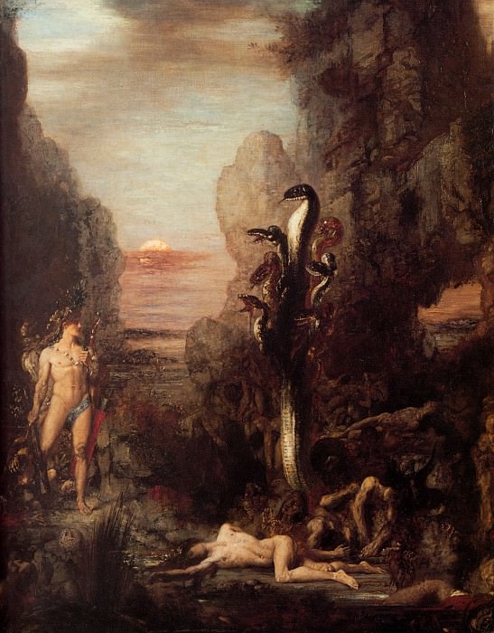 Hercules and the Hydra 1876. Gustave Moreau