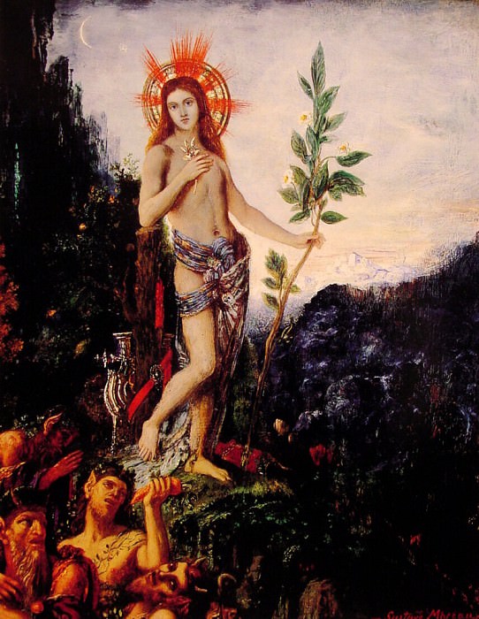 apollo and the satyrs. Gustave Moreau