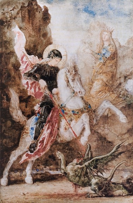 St George 1869. Gustave Moreau
