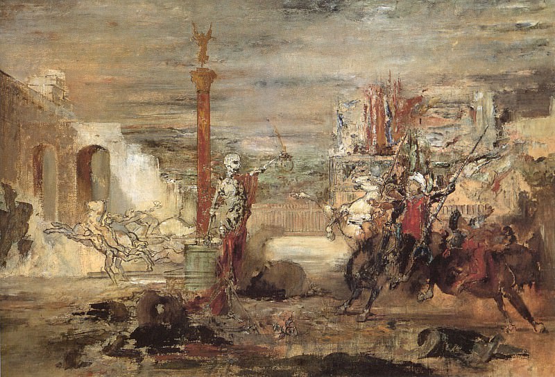 Death Offers Crowns to Winner of the Tournament. Gustave Moreau
