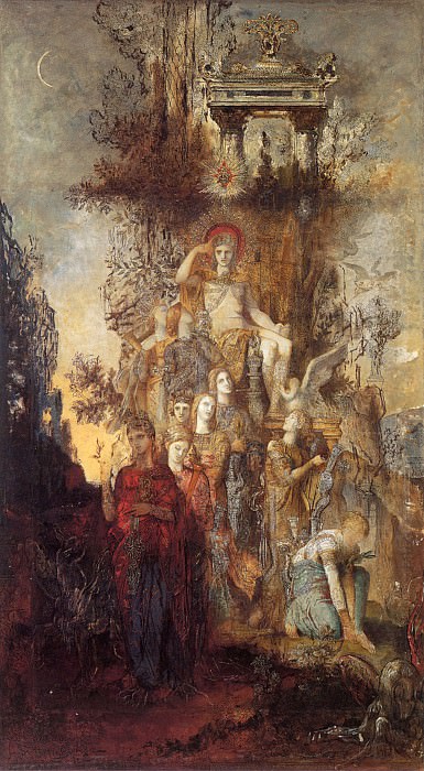 Музы, покидающие своего отца Аполлона, 1882. Гюстав Моро