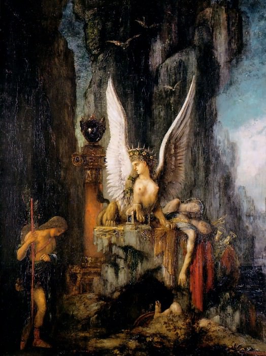 Oedipus the Wayfarer. Gustave Moreau