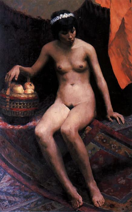 Nude with Apples. Tang Muli