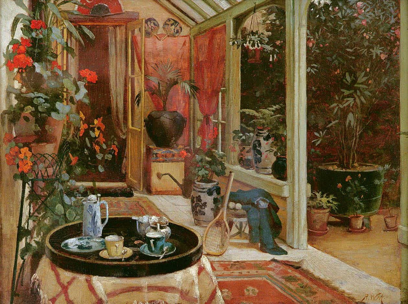 A Break for Tea. Robert Walker Macbeth