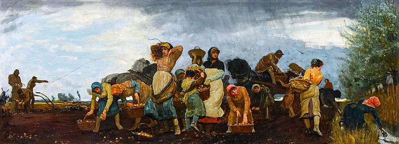 The Potato Harvest in the Fens. Robert Walker Macbeth