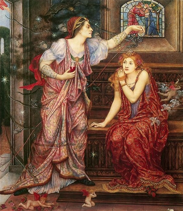 Queen Eleanor And Fair Rosamund. Evelyn De Morgan