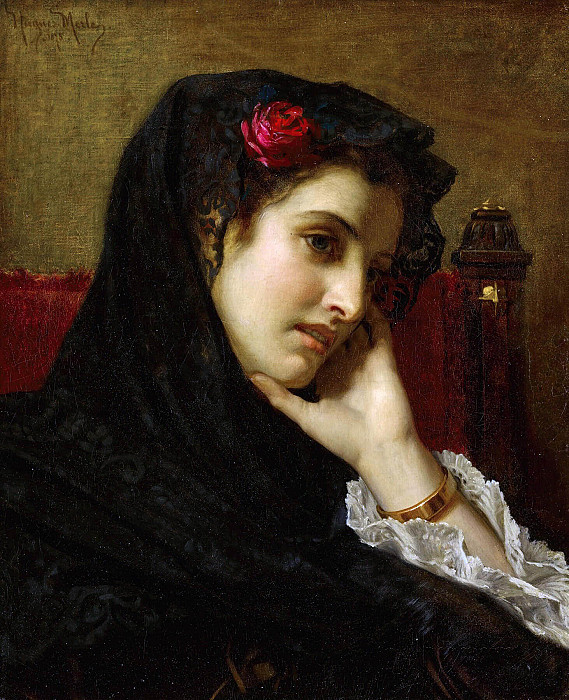 A Spanish Beauty. Hugues Merle