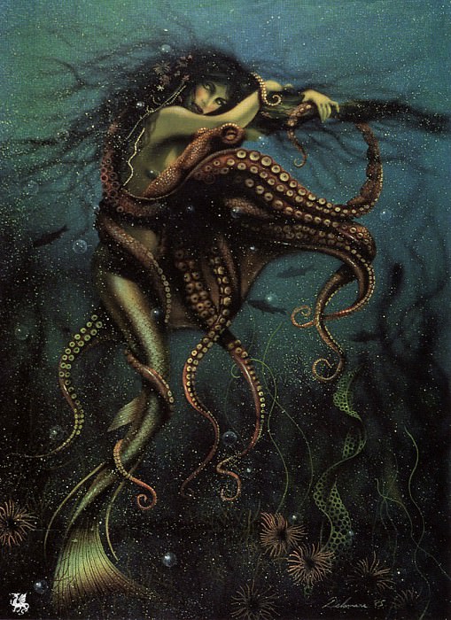 Mermaids Guardian of the Nereid. David Delamare
