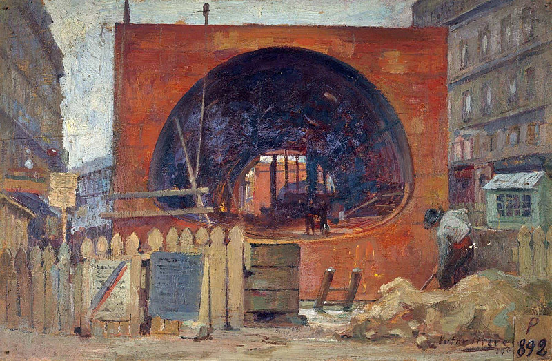 Работы в метро на площади Сен-Мишель. Виктор Марек