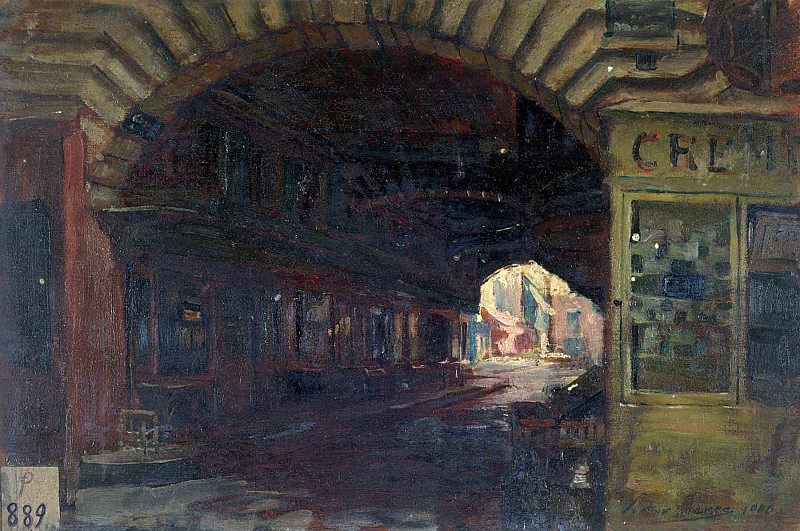 Вход в монастырь Сен-Оноре, улица Бонс-Энфанс. Виктор Марек