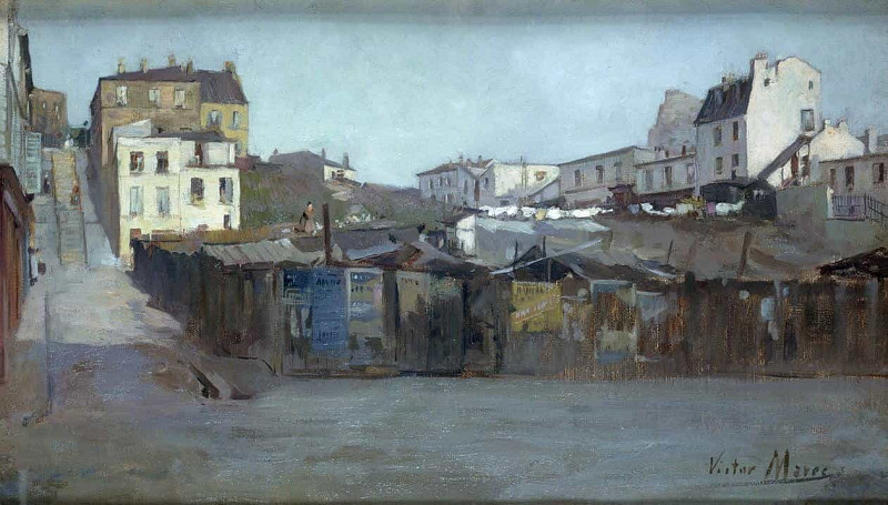 Бульвар де ла Виллет, напротив улицы Вик-д’Азир. Виктор Марек