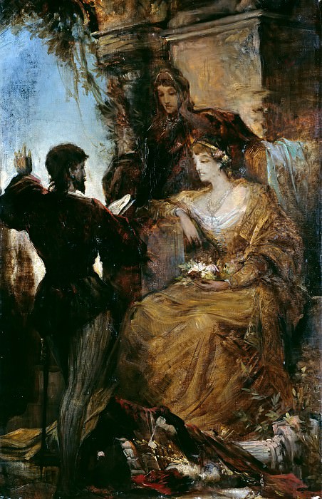 Tasso and Eleonora. Hans Makart