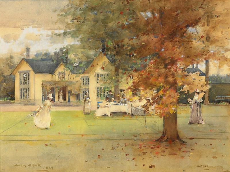 The Lawn Tennis Party at Marcus. Arthur Melville