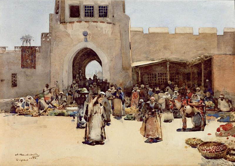 The North Gate, Baghdad. Arthur Melville