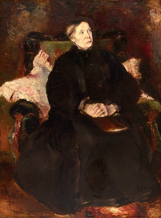Portrait of a Lady. Adolphe Joseph Thomas Monticelli