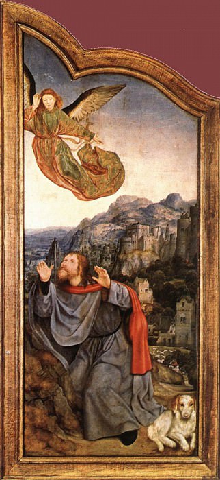St Anne Altarpiece left wing. Quentin Massys