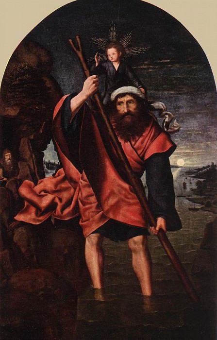 St Christopher. Quentin Massys