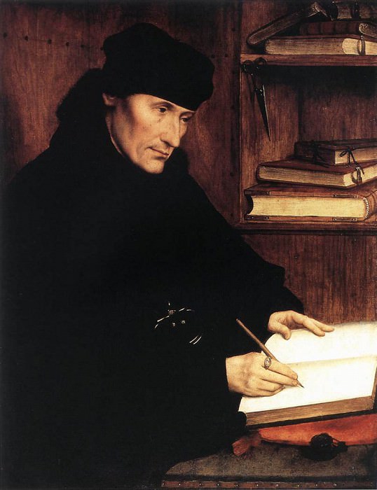 Portrait of Erasmus of Rotterdam. Quentin Massys