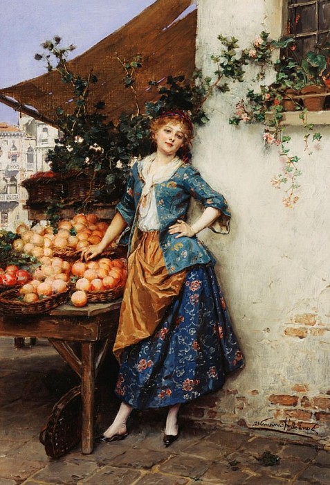 The Fruit Seller. Daniel Hernández Morillo