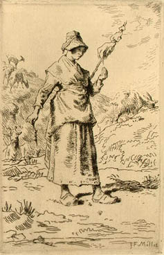 Composition de F Millet NGA. Jean-François Millet