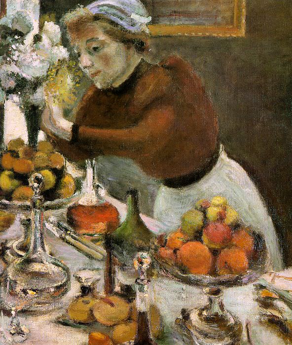 The Dinner Table, detail, 1897, oil on canvas, priva. Henri Matisse