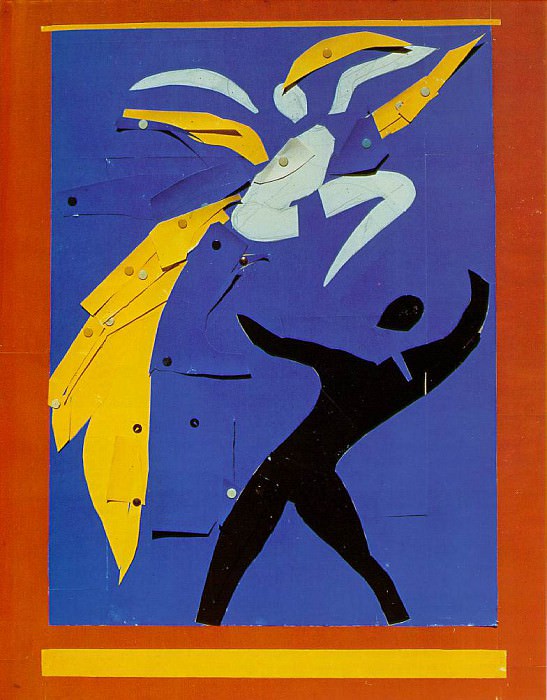 Два танцовщика (этюд к картине -Красное и черное-), 1938. Анри Матисс