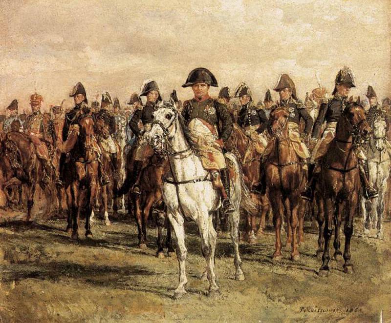 Napoleon And His Staff. Jean-Louis Ernest Meissonier