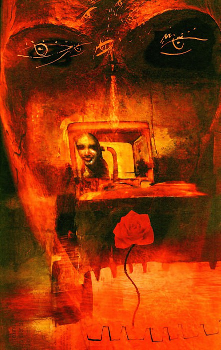Wizard-and-glass. Dave Mckean