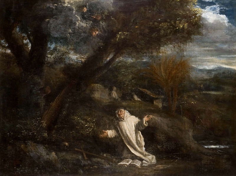 Landscape with a Saint in Ecstasy. Pier Francesco Mola
